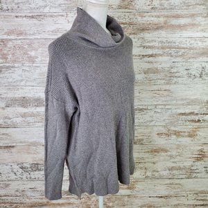 Devotion by Cyrus Gray Long Sleeve Cowlneck Ribbed Tunic Sweater, Size Small